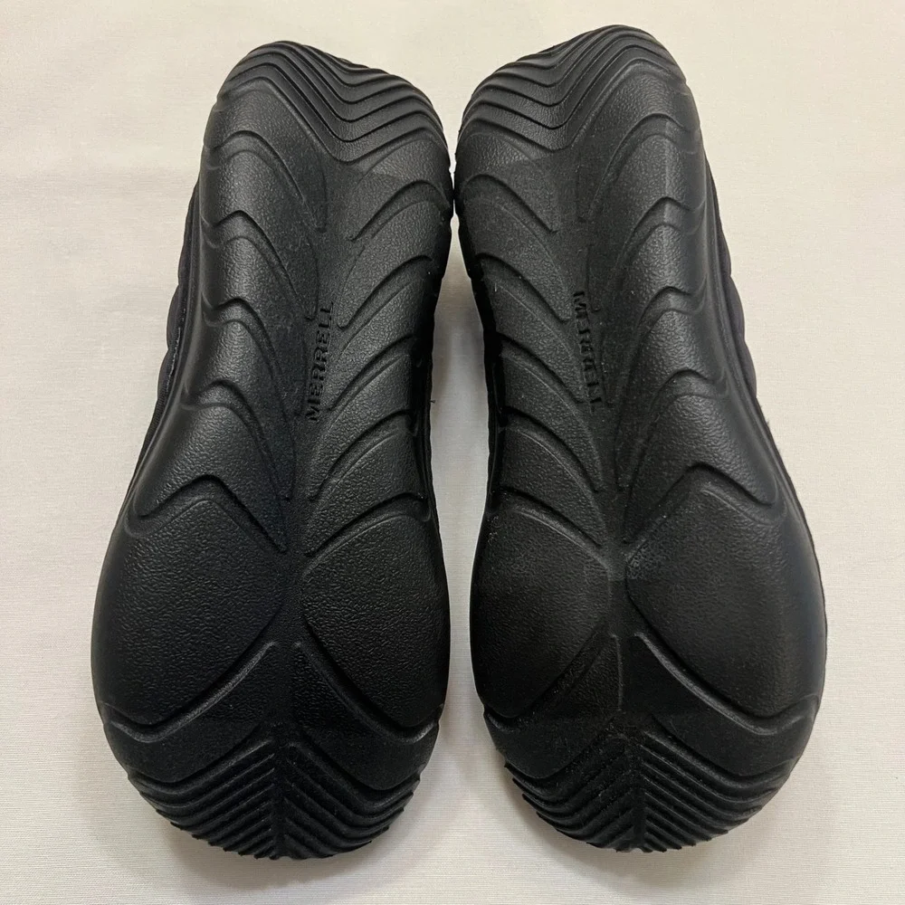 Merrell Hut Moc Black Quilted Slip On Gorpcore Camp Shoes Men's Size 9